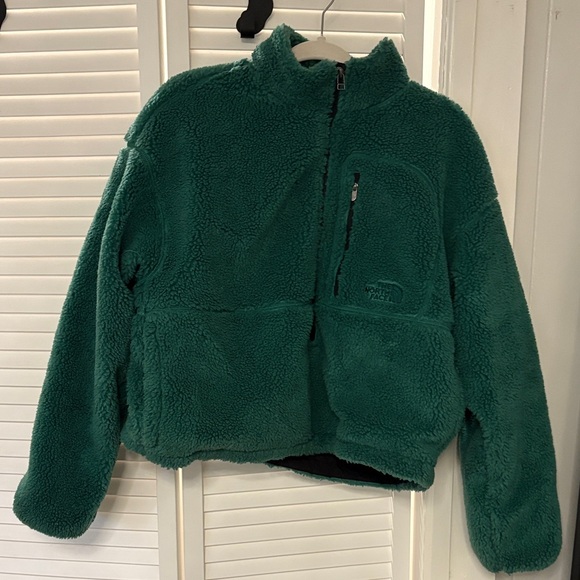 The North Face Kids Green Fleece Jacket - Picture 1 of 2